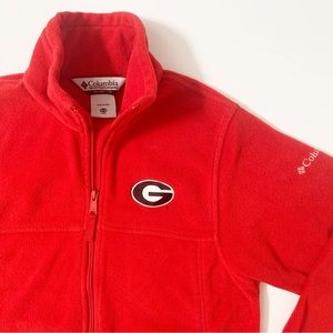 Columbia Full Zip Fleece Jacket Univ of GA Unisex Collegiate Size 14/16 SEC